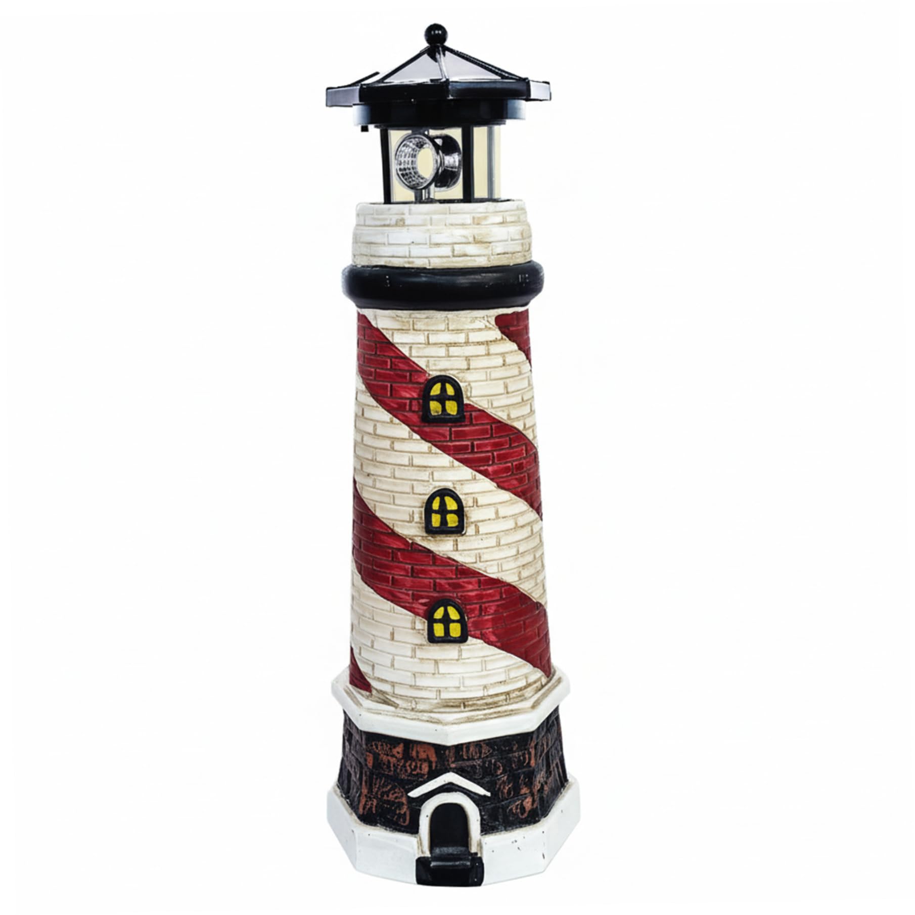 Phare solaire de jardin rotatif et étanche pour décoration extérieure de table