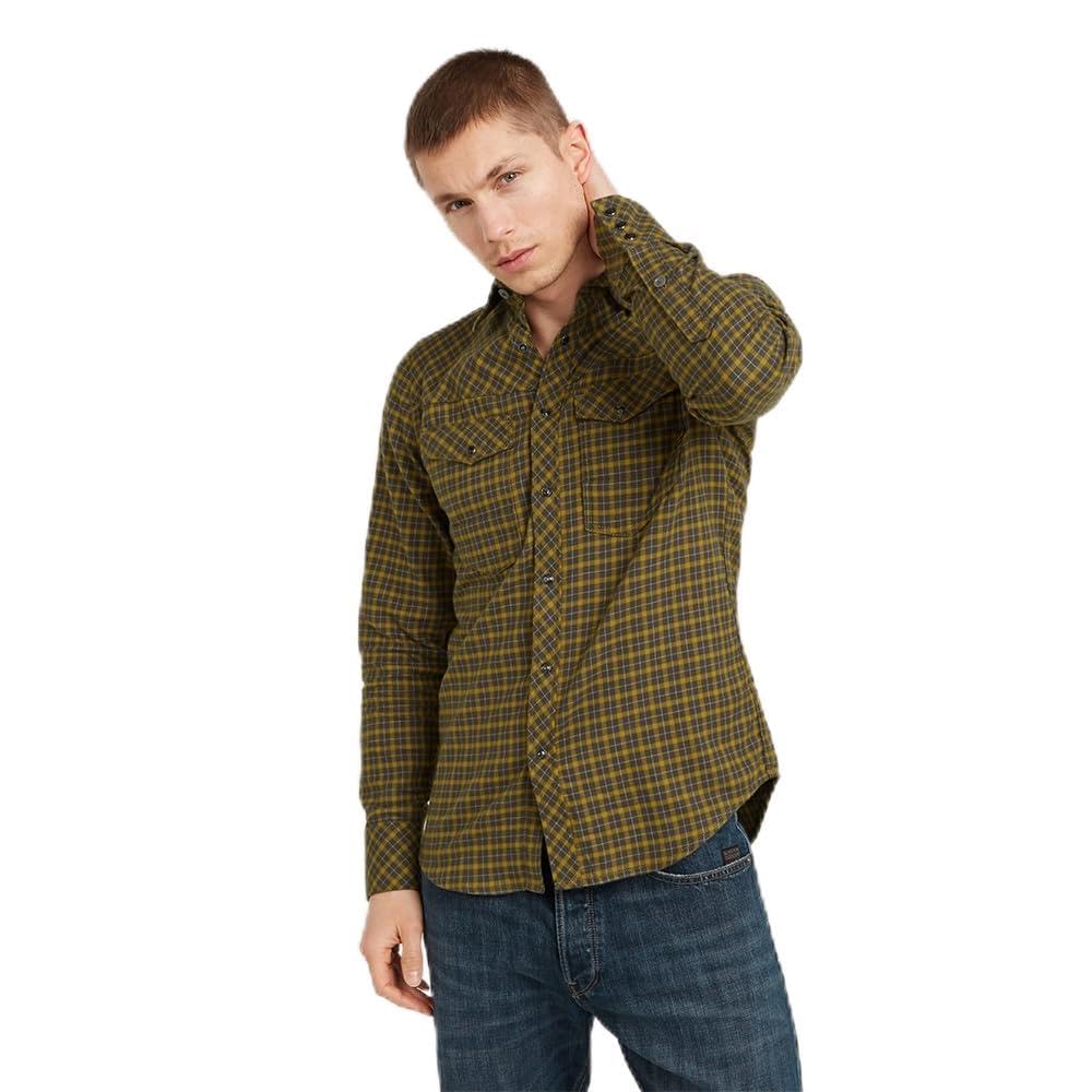 G-Star Herren Dakota Slim Hemd, Mehrfarben (Tapenade Chibi Check D25223-D818-G906), M