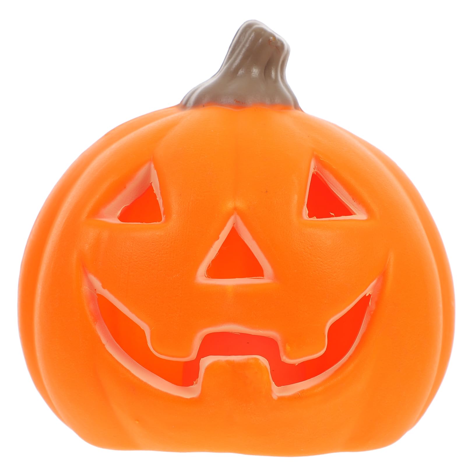 PRETYZOOM Halloween Pumpkin Lamp Decor Glow The Dark Festival Pumpkin Statue for Indoor Outdoor Home Decoration for Halloween Parties Events Pe Material
