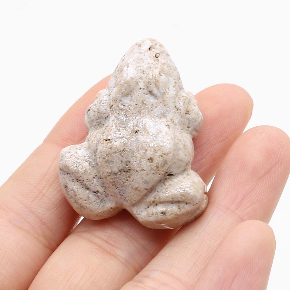 SnamicE Natural crystal rough Frog Statue Natural Stones Room Ornament Hand Carved Figurine Opal Rose Quartz Agate Crystals Aquarium Home Decor,