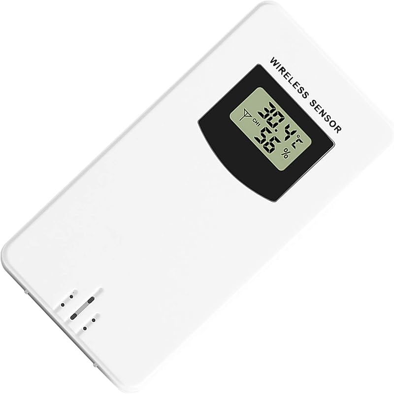 AOZBZ Vezeték Nélküli Külső Időjárás Érzékelő - 433.92 MHz Frekvenciás Hőmérsékletmérő Szenzor FanJu Időjárásállomásokhoz - Elemmel Működő