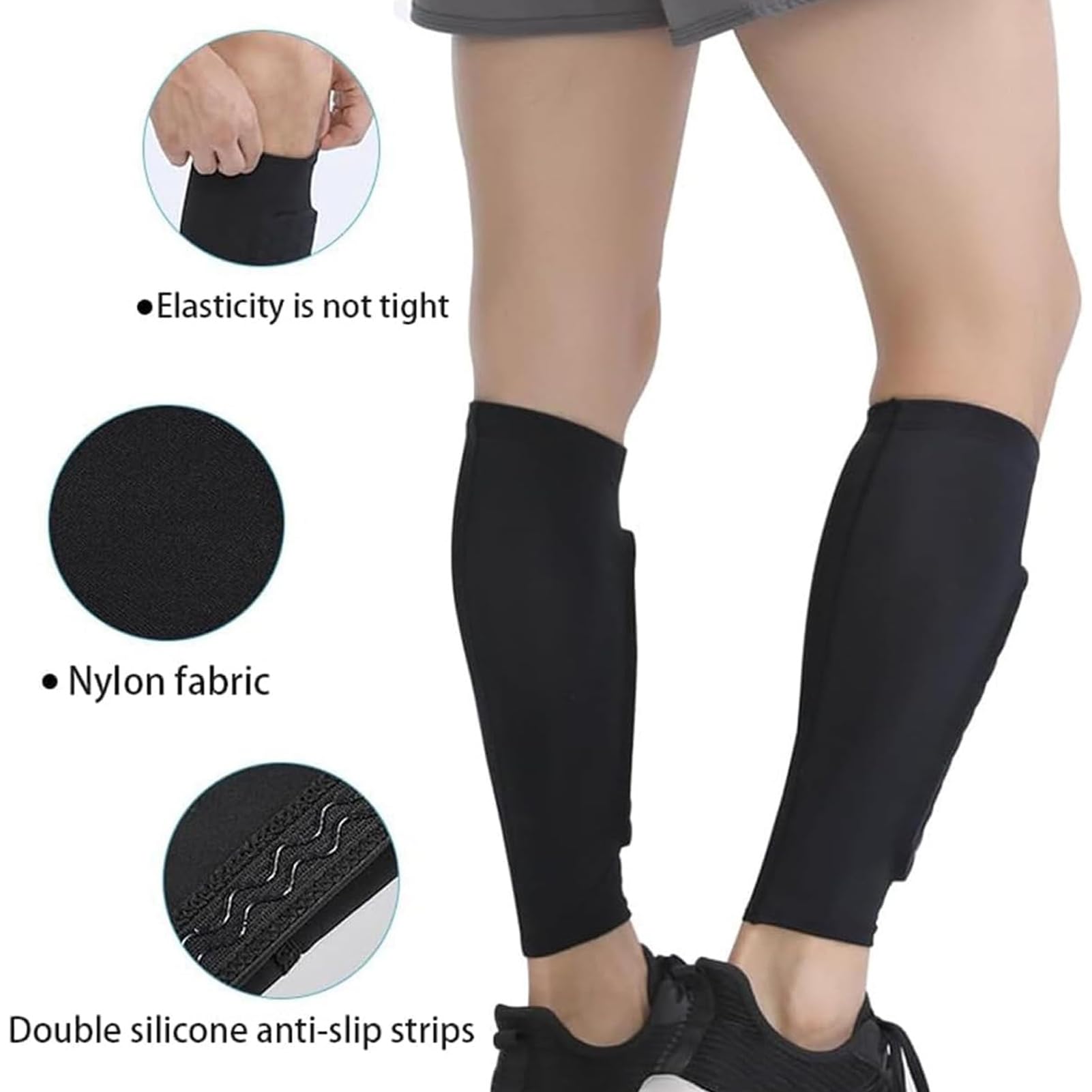 Frost Armours Protectores de esquí con Almohadillas de Panal, Mallas anticolisión elásticas Transpirables (Negro, M)
