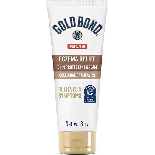 Gold Bond Cream for Eczema Relief 8 oz., Skin Protectant Cream With 2% Colloidal Oatmeal