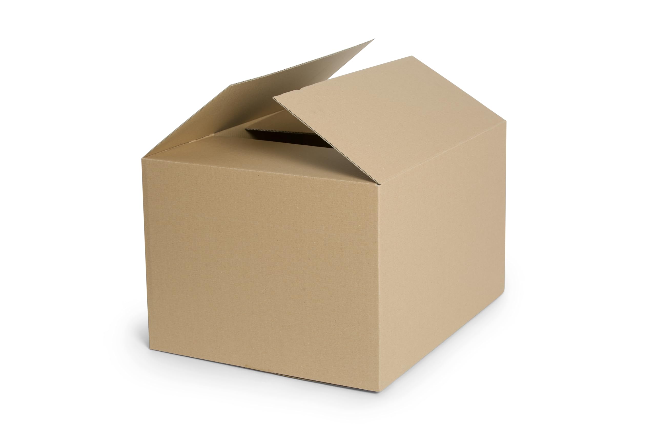 100 Stück Faltkarton 400x300x250 mm Versandkarton E-commerce Karton 1-Wellig 400G Braun Kartonage Verpackung Postkarton Versandschachtel Paket Päckchen