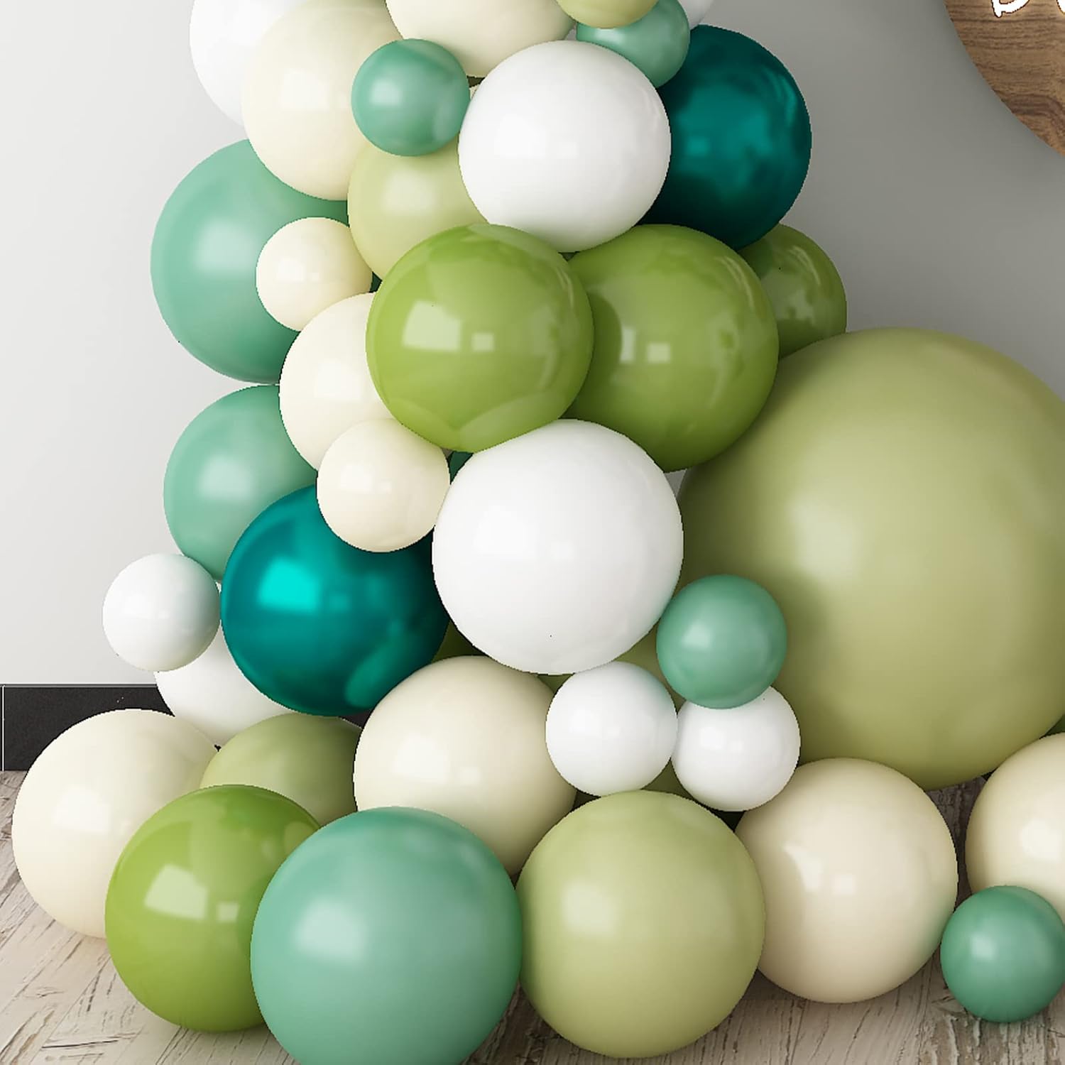 Buy Sage Green Balloon Arch, 122 Pcs Green Balloon Arch Kit with Sage