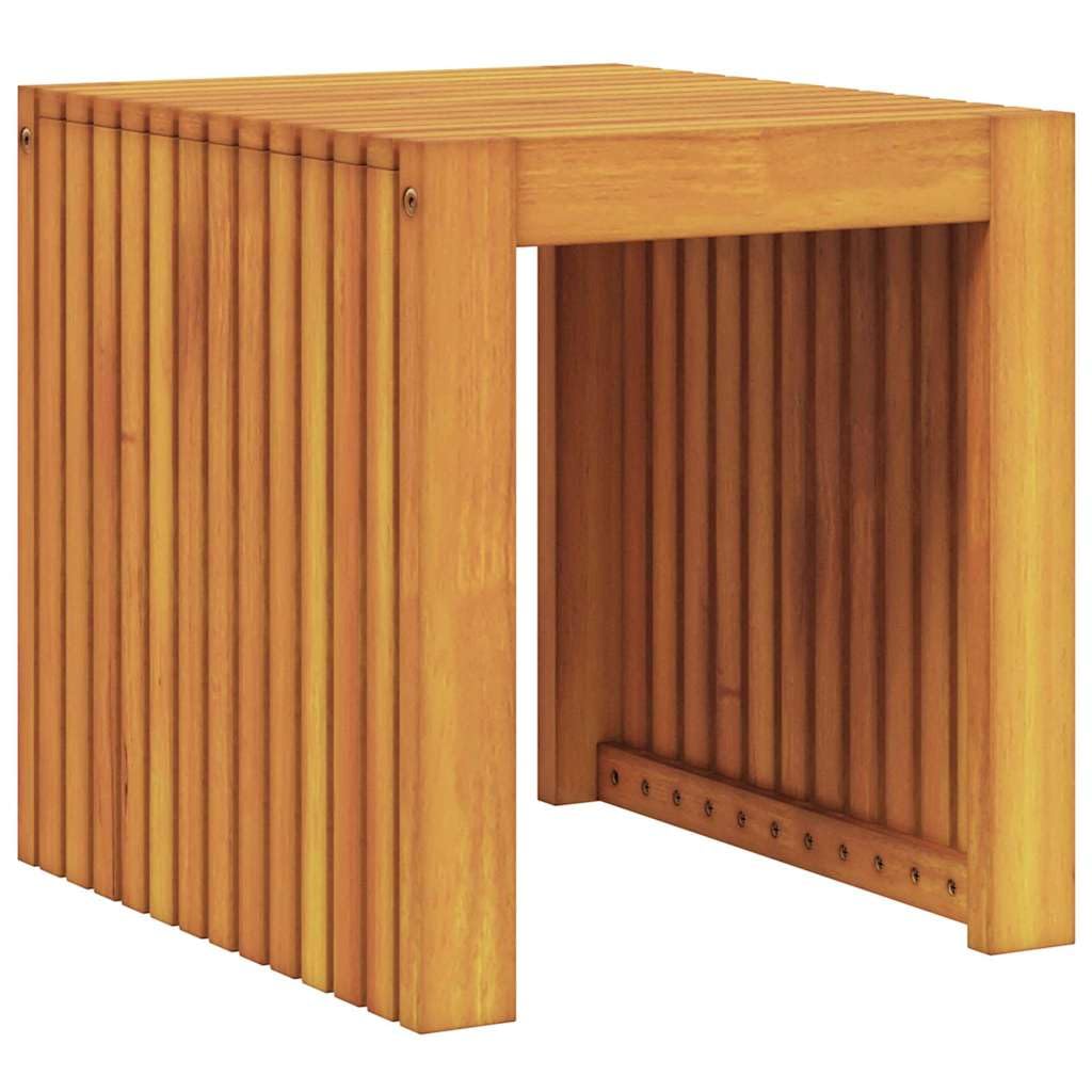 vidaXL Tavolo laterale Olio Naturale 43 x 36 x 40 cm | Costruzione robusta per un uso duraturo, Legno massello di teak di alta qualità per resistere bene,