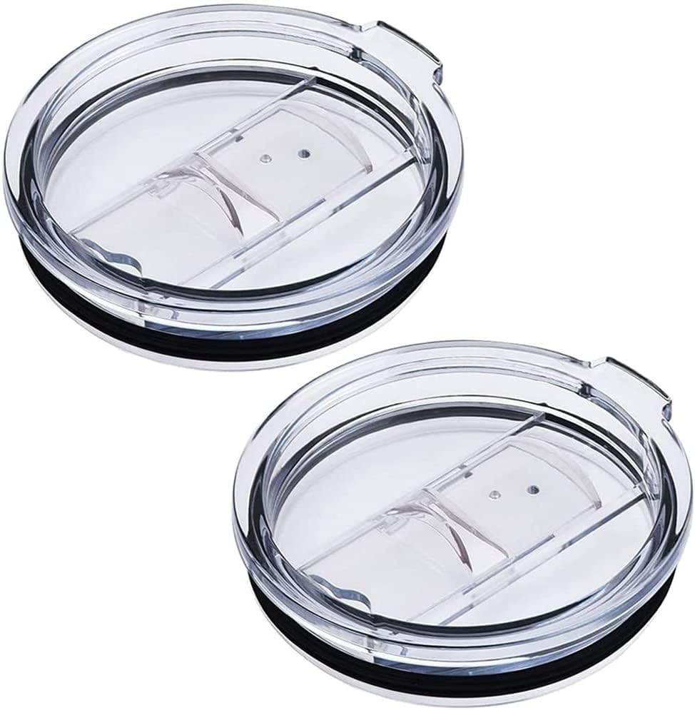 Tumbler Lids Spillproof 20 Oz,2 Replacement Lids for 20 oz YETI Rambler,BPA Free & Straw Friendly,Spill-proof Lids,Covers for 20 Ounce Tumbler Cup(20 oz, 2 Pack)