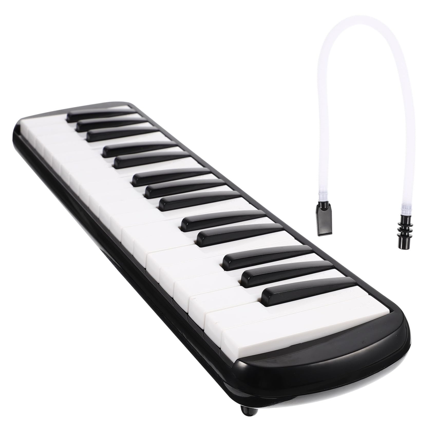 Melodica 32 Tasti Strumento Musicale per Bambini Principianti | Nero, Abs e Plastico, Parti in Nailon, Formato Portatile, per Uso Didattico e Pratica Quotidiana