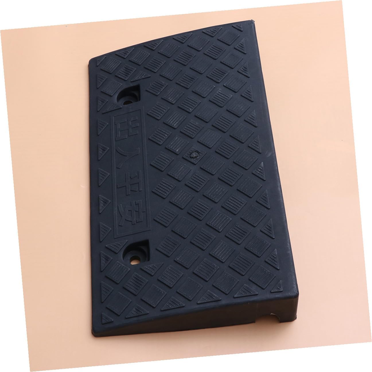 Cabilock Rubber Car Threshold Ramp 50x27x9cm Black Vehicle Curb Ramp for Loading Driveway Motorcycle Scooter