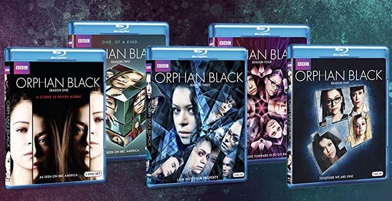 Orphan Black The Original BBC Complete Series Collection - Seasons 1, 2, 3, 4 & 5 Blu-ray, 10-Disc Set Season 1 Season 2 Season 3 Season 4 and