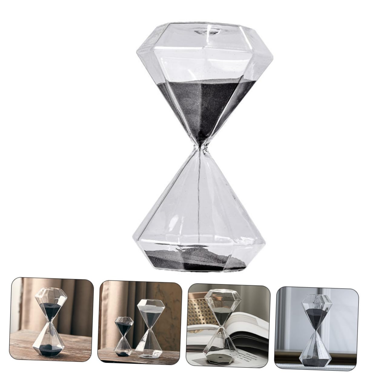 Reloj de Arena Decorativo de Escritorio con Diseño Temporizador de con Arena Adorno para Oficina y Hogar Elegante