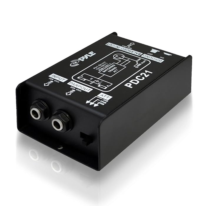 Buy Premium Direct Injection Audio Box Passive DI Unit Hum Eliminator