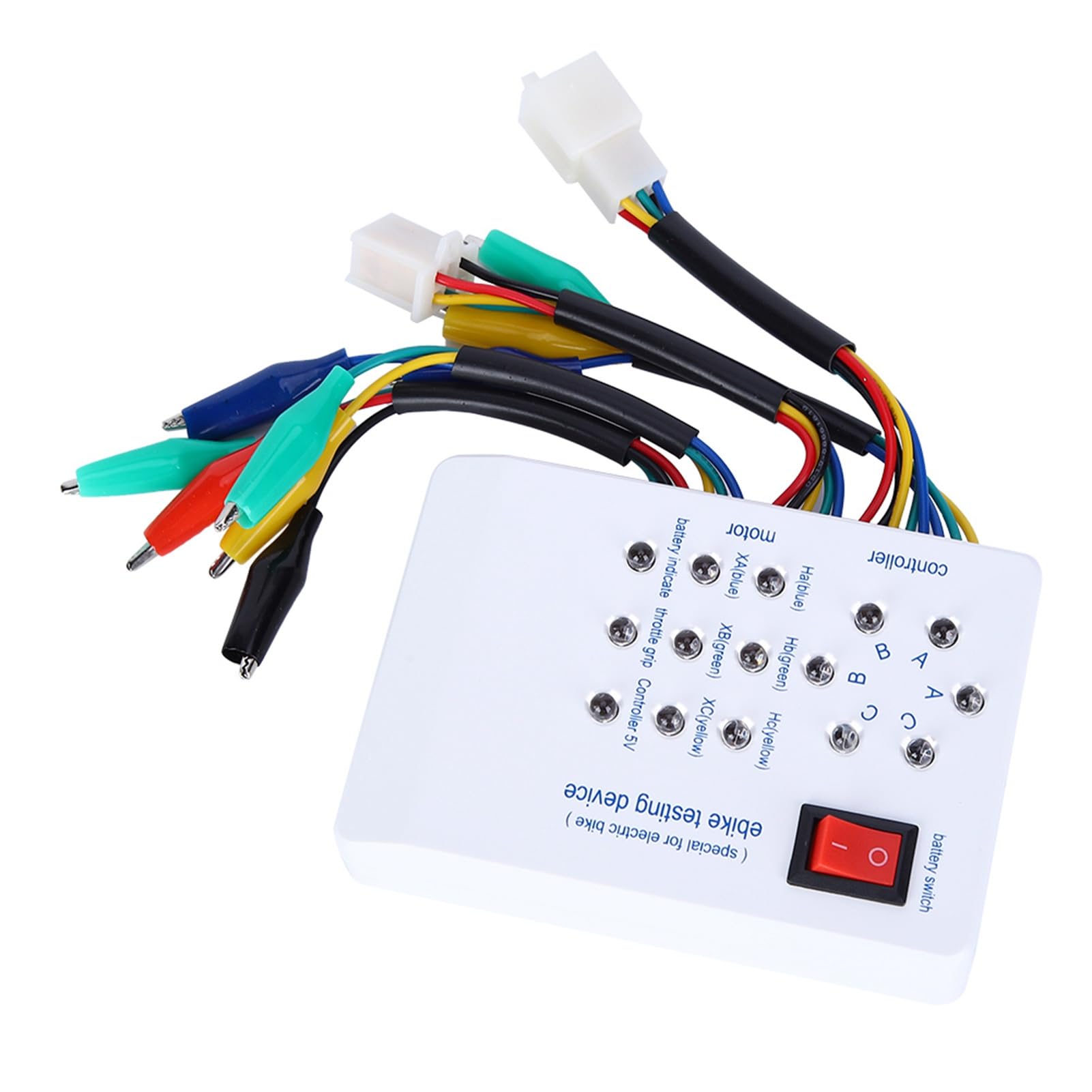 Bezszczotkowy tester silnika elektrycznego 9V z baterią do e-rowerów i elektrycznych skuterów - tester motoru z instrukcją angielską