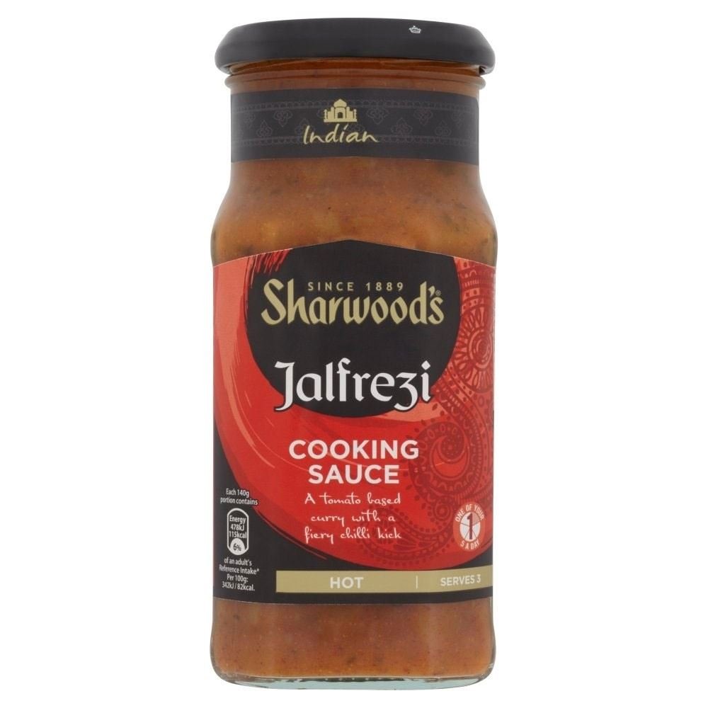 Sharwood's Sos kuchenny - Pikantne Jalfrezi (420 g) - opakowanie 6 szt.