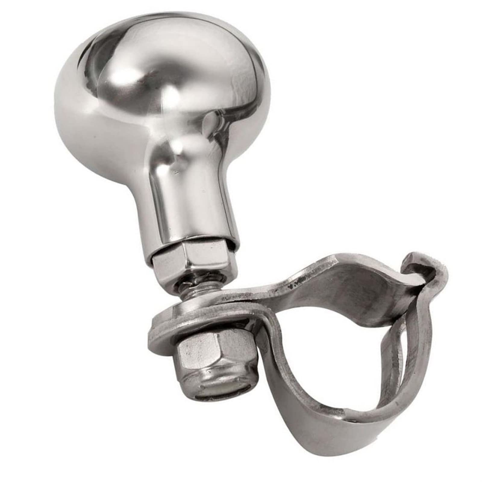 Gałka kierownicy łodzi sportowej, gałka koła eering, układ kierowniczy, pokrętło manewrowania kierownicą łodzi Spinner Handle-stal nierdzewna (srebrny)