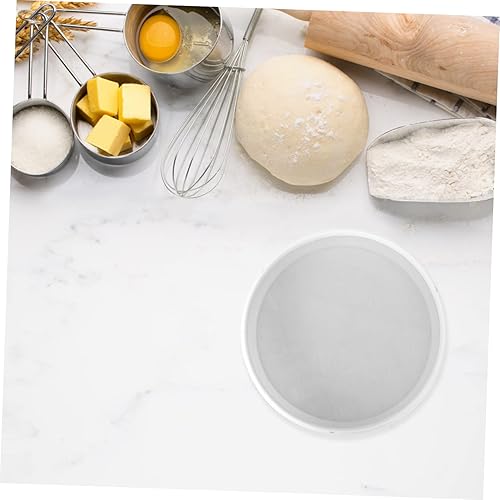 Miniatura 9 de Tamiz redondo 1 unid colador de harina de plástico de acero inoxidable, pantalla de malla metálica, colador de malla ultra fina, tamiz de malla fina