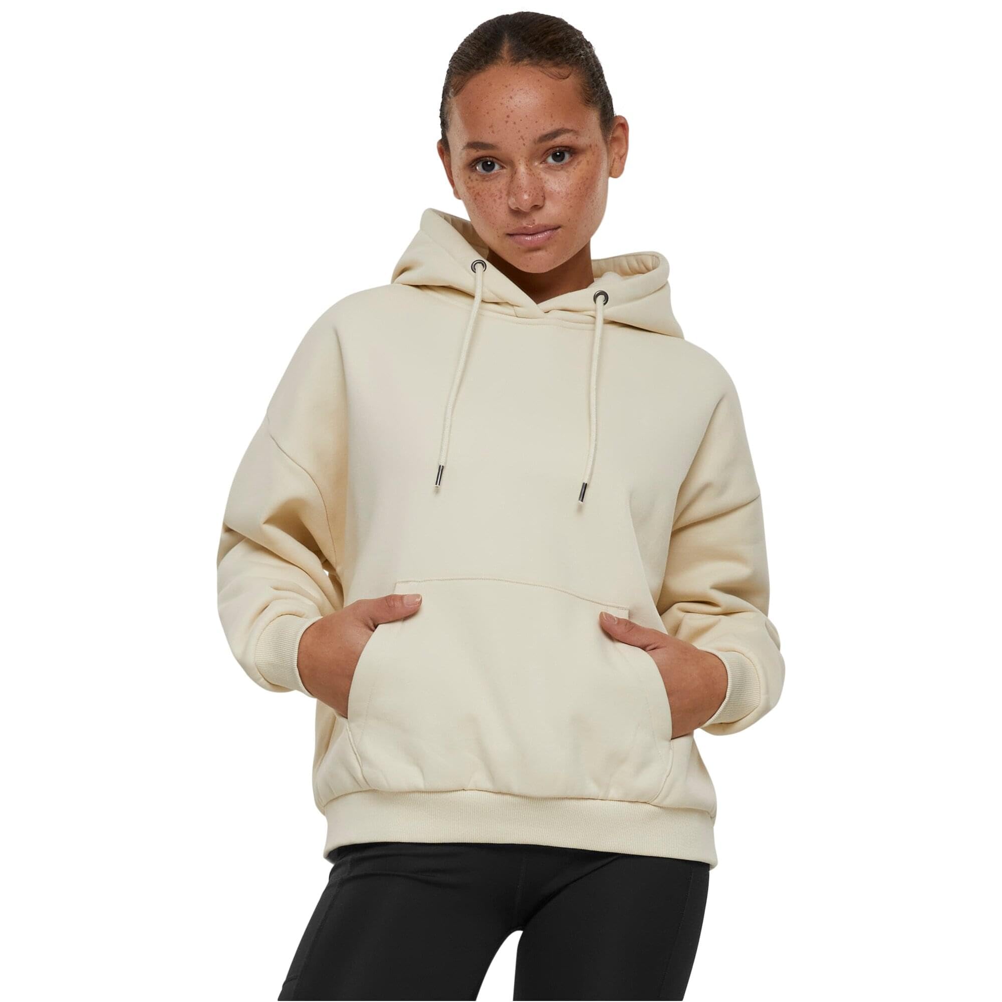 Urban Classics Women's Blanc Hooded Sweatshirt Ultra Heavy