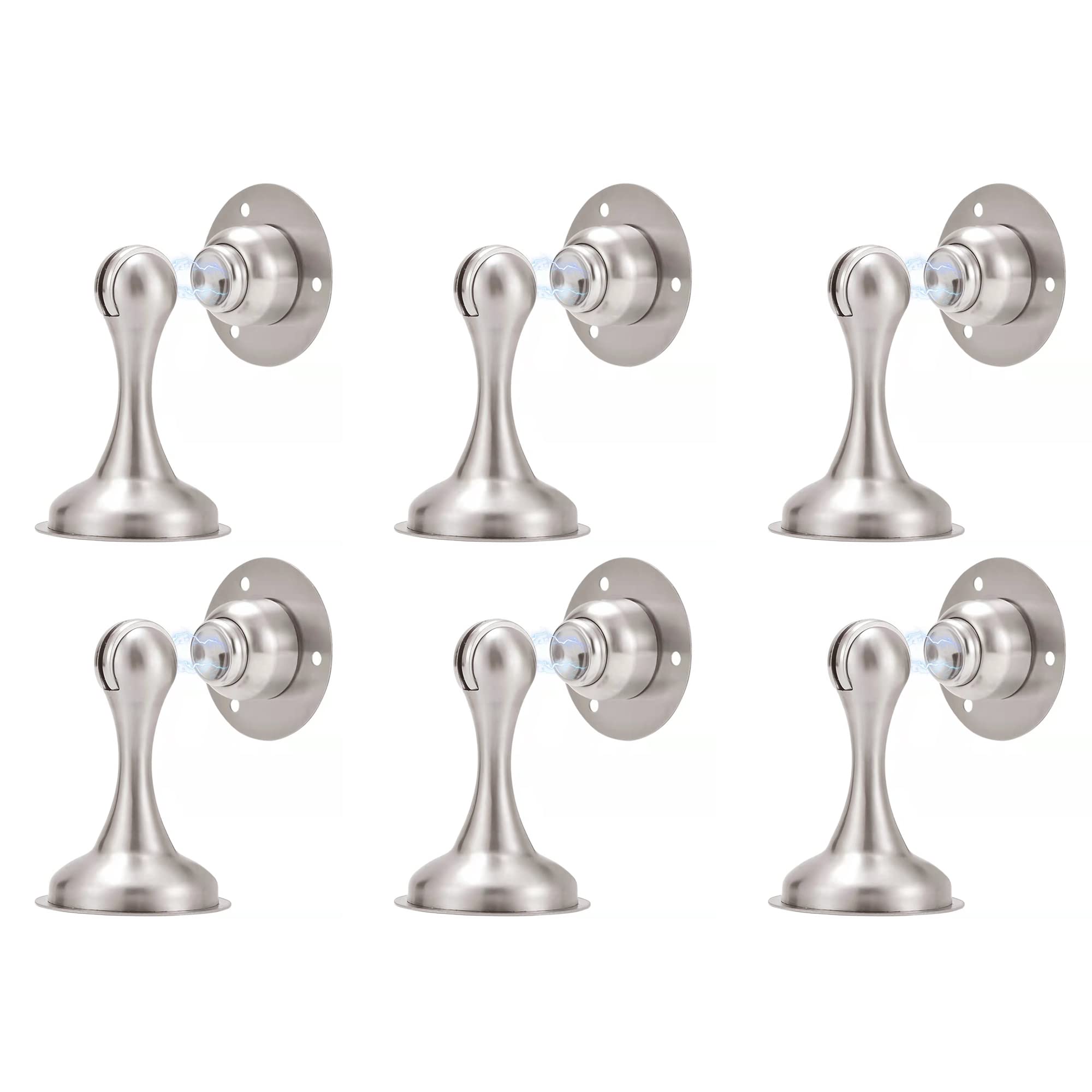 Buy Door Stopper Door Stopper Brushed Nickel 6 Pack Stainless