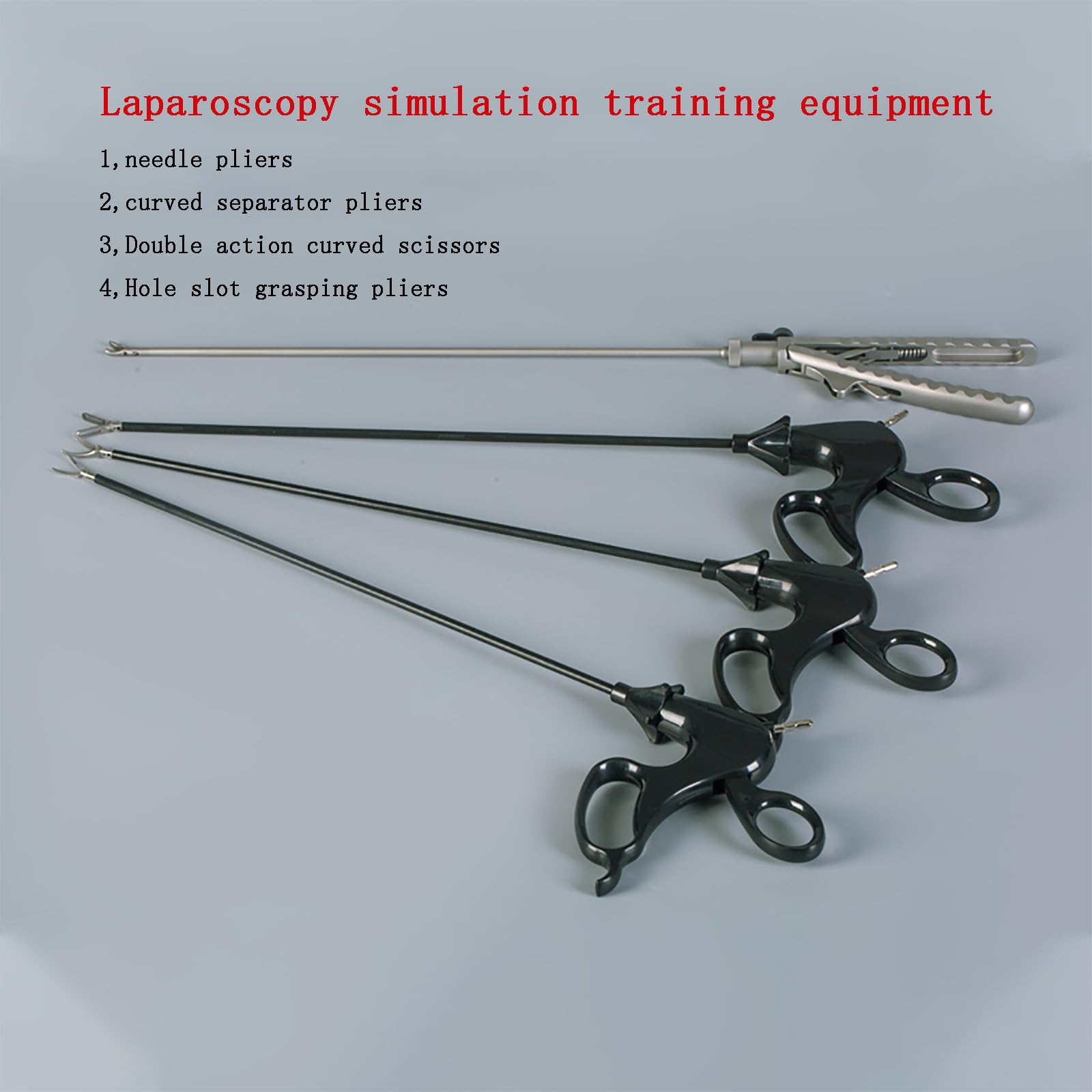 Kit de Entrenamiento Simulado Laparoscópico, kit de práctica de sutura, Juego Completo de Entrenamiento de Cirugía Incluye Instrumentos y Accesorios, para Uso de Estudiantes de Medicina en Ejercicios