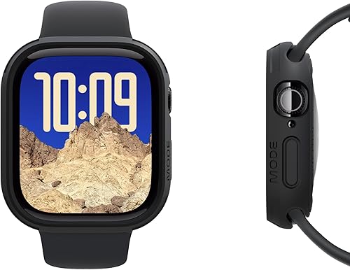 Miniatura 7 de elkson Compatible con Apple Watch 46mm Carcasa Bumper, Quattro Series Carcasa Resistente para Apple Watch y iWatch Series 11 10, Funda Protectora