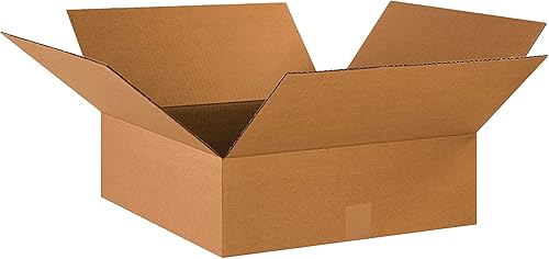 Seleccione un tamaño cajas planas marca Partners., Kraft, 20