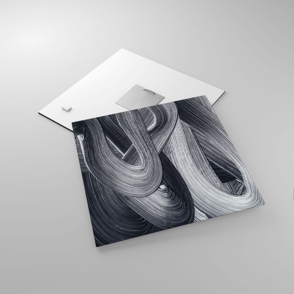 Set di 8 specchi da parete quadrati in acrilico leggermente deformati, 30 x 30 cm, decorazione fai da te, adesivi da parete a specchio, argento | Leroy Merlin