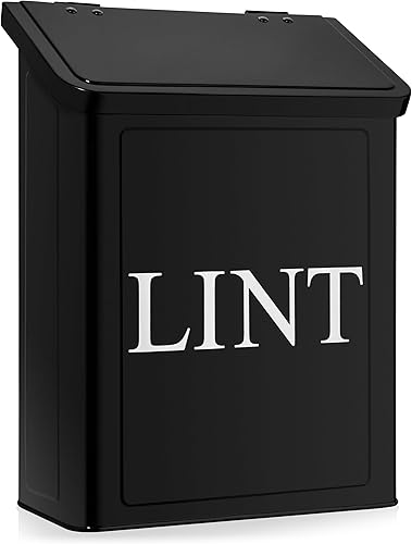 Calindiana - Moderno contenedor magnético de metal para decoración y accesorios con tapa para lavandería, para organización y almacenamiento,