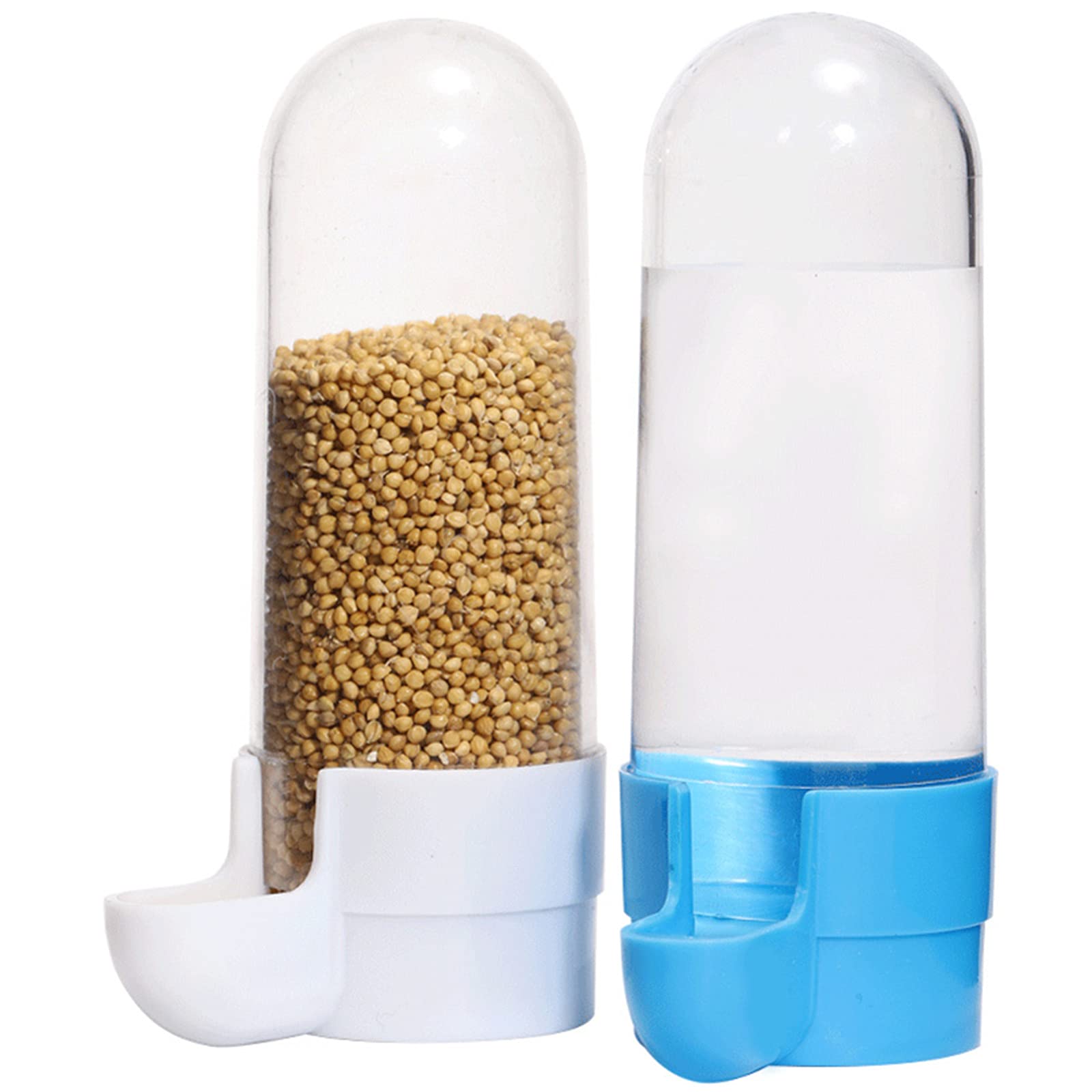 Comedero de Pájaros Automático,Bebedero para Pájaros,Pájaros Dispensadora de Agua,Fuente para Beber Loro,Dispensador de Agua para Comida de Aves,para Periquitos, Palomas,Loros,Pájaros,2 Pcs