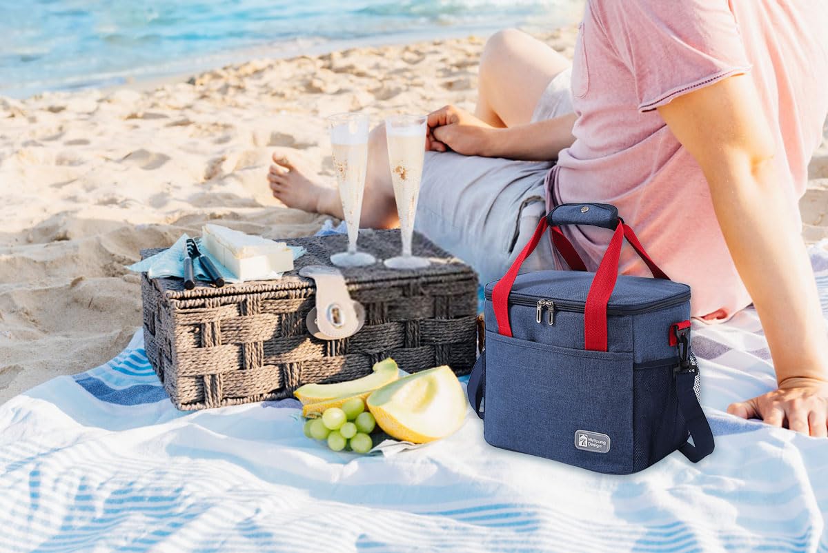 FAVORTALK Lunch Bag Insulated Lunch Box Duty Durable Lunch Bag Leakproof Soft Cooler Bags for Men Women Adults Girls Boys Work Shift Flight Beach - Image 3