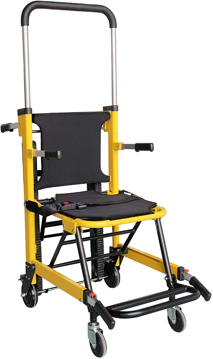 Klappbarer medizinischer Stuhl, Treppenlift, Rollstuhl, Treppenlift, Tragkraft 350 lbs, manueller Raupenlift, 4 Evakuierungsstühle, Krankenwagen