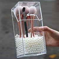 Vista 5 de Cuentas de maquillaje para pinceles, perlas de imitación AIYoo Art, 1500 piezas para lápiz labial, rímel, delineador de ojos, organizador de brochas