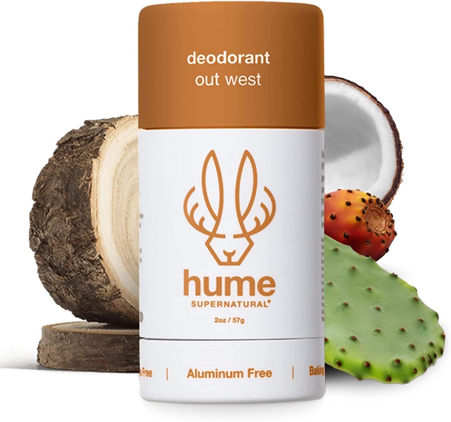 - Aluminum Free Deodorant for Women & Men - Safe for Sensitive Skin - Probiotic, Plant-Based, Baking Soda Free, Aloe, & Cactus Flower, Anti Sweat, Stain & Odor - Out West, 1-Pack