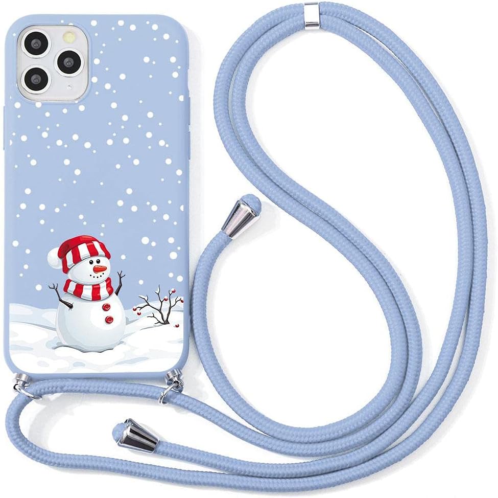 Carcasa Para IPhone 13 Pro Max Con Cordón - Funda Silicona TPU Ultra Fina, Ajustable, Diseño Azulejos