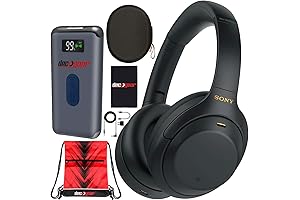 Hear the Difference with Sony WH-1000-XM4 Black Noise-Cancelling Headphones