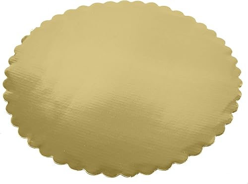 Miniatura 7 de 25 piezas Tablero redondo dorado de 12 pulgadas tablero de base circular desechable para tartas placa redonda con revestimiento para pasteles base