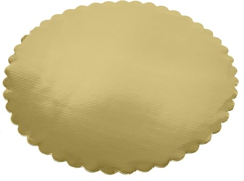 [25pcs] 10 Gold Cakeboard Round,Disposable Cake Circle Base Boards Cake Plate Round Coated Circle Cakeboard Base 10inch,Pack of 25