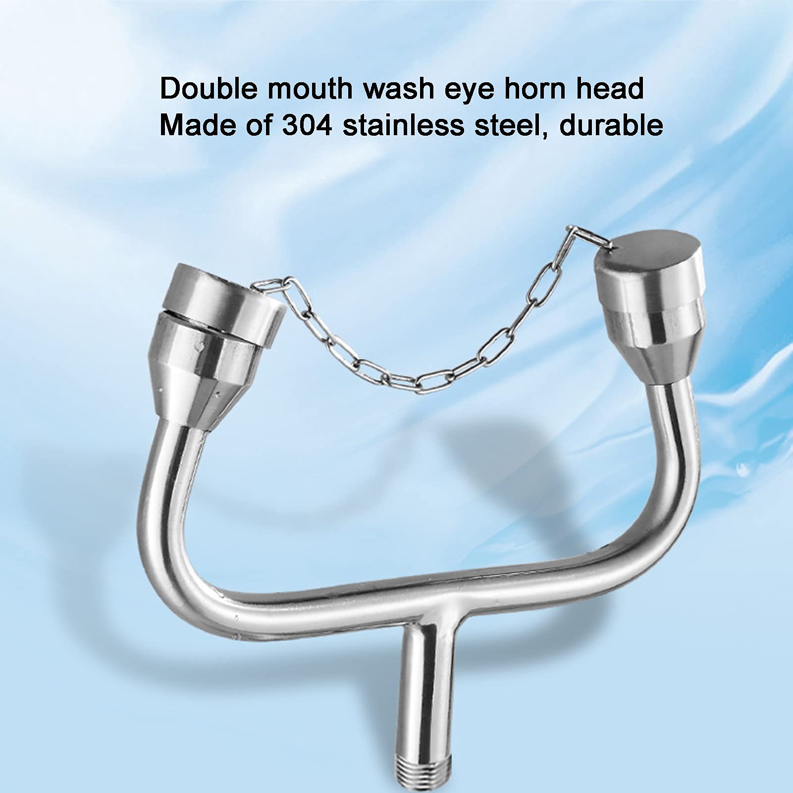 Station de Lavage oculaire d'urgence avec Robinet Mural en Acier Inoxydable 304, équipement de rinçage d'urgence pour laboratoires et usines