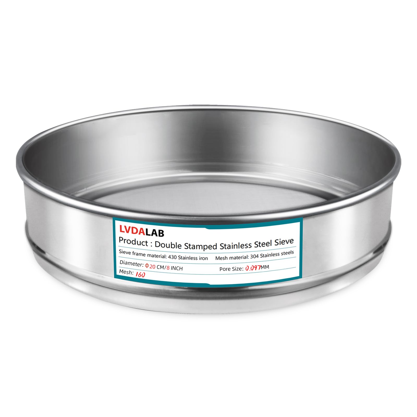 Stainless Steel Lab Sieve - 270 Mesh -17 Stainless Steel Lab Sieve - 270 Mesh -17