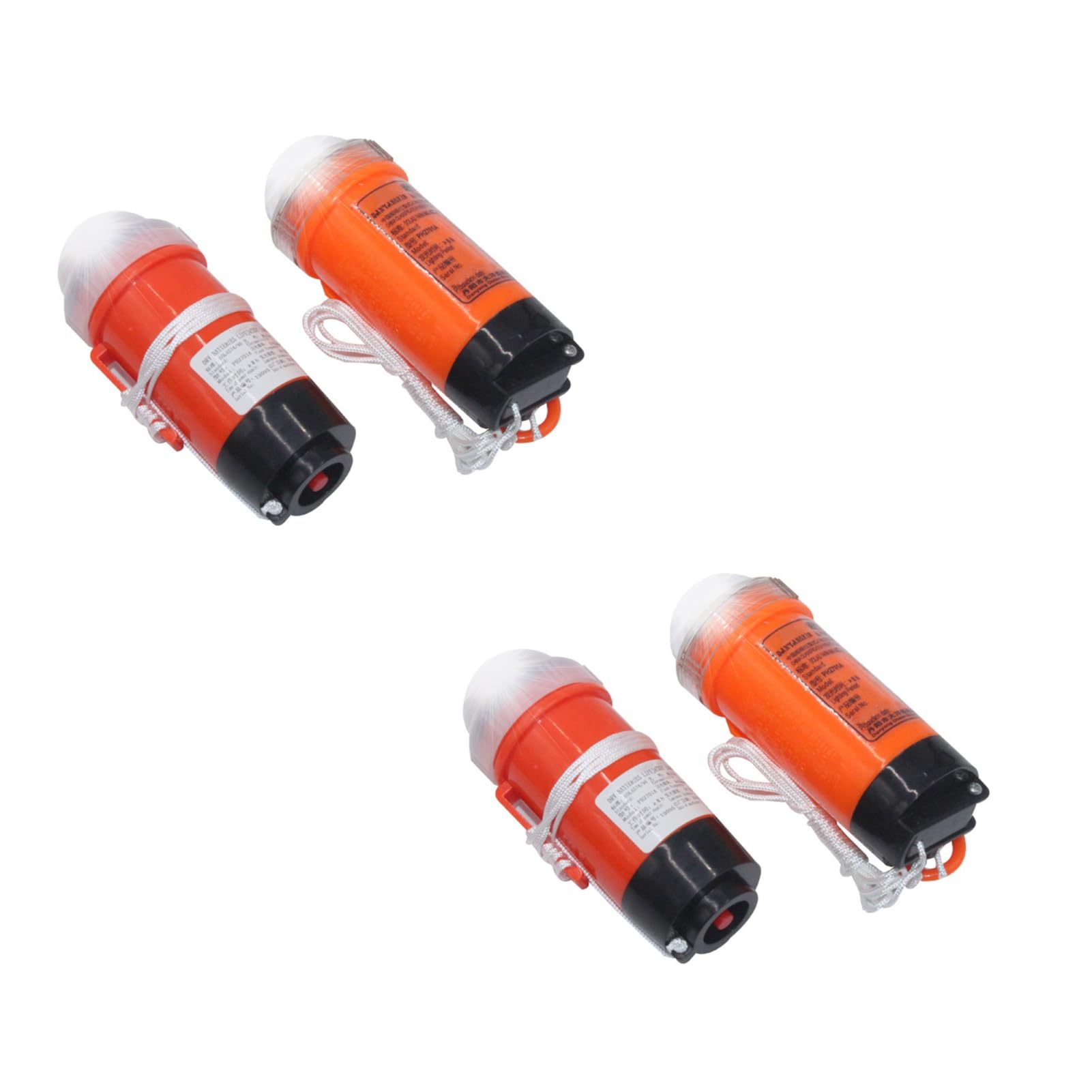 Lampe d'urgence stroboscopique – 2/4 pièces – Lumière d'urgence clignotante à piles pour gilet de sauvetage à clipser | Lumière d'urgence LED Waterprof pour gilet de sauvetage