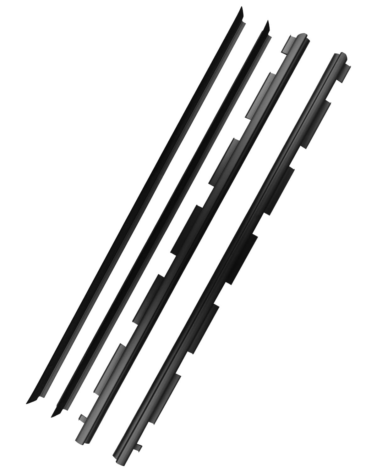 Inner & Outer Window Seal Sweep Felt Weatherstrip Kit Fit for Chevrolet Blazer Chevy GMC C1500 C2500 C3500 K1500 K2500 K3500 Replace 15991405 15991406 GM1390151 GM1391151, Front Left & Right