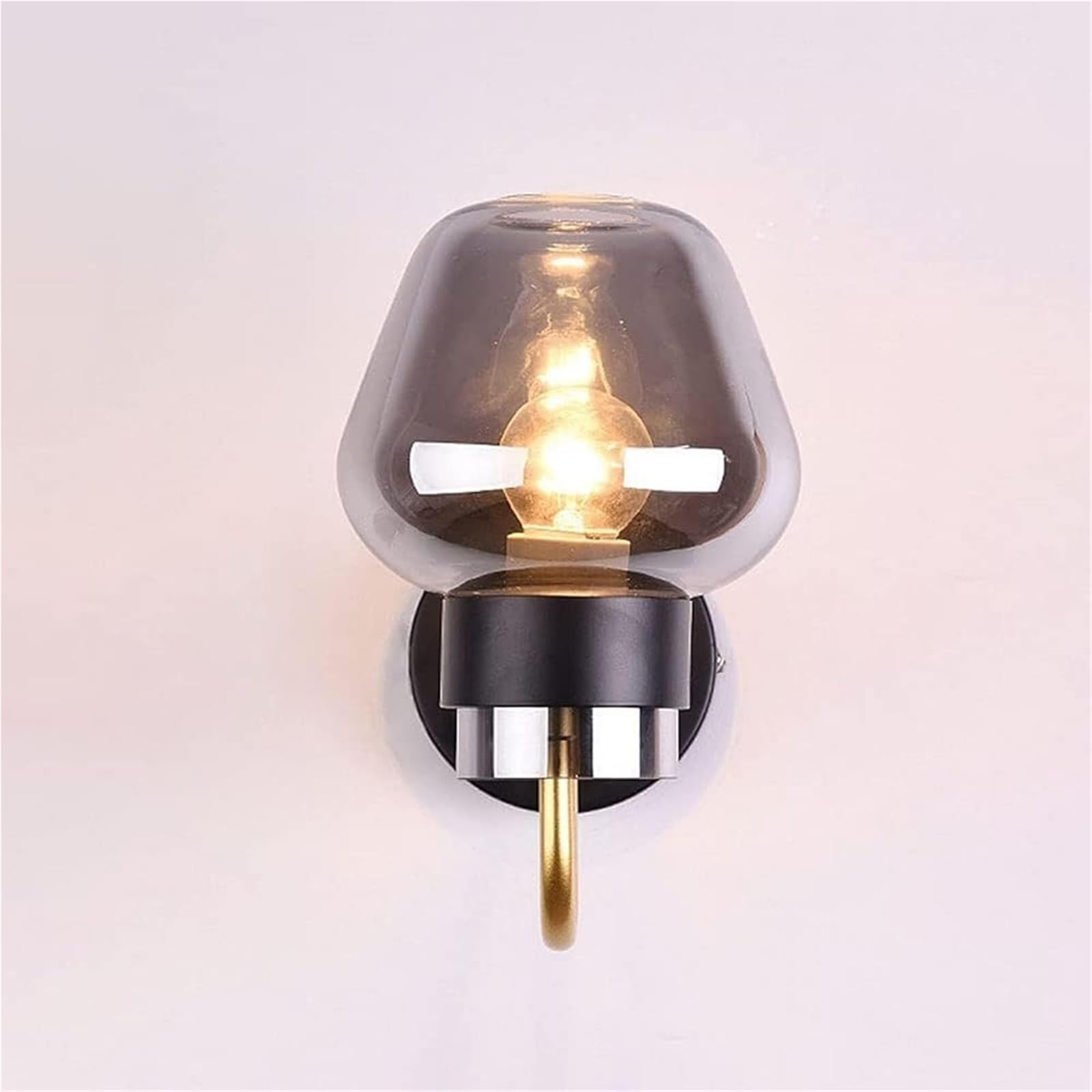 HPTHLY Geometric Wall Sconce Light Fixture, Indoor Glass Wall Lamp With Gold Metal Frame, Wall Light For Bedroom, Living Room, Hallway, Mirror, Stairs, Bedside Lighti(Gary)