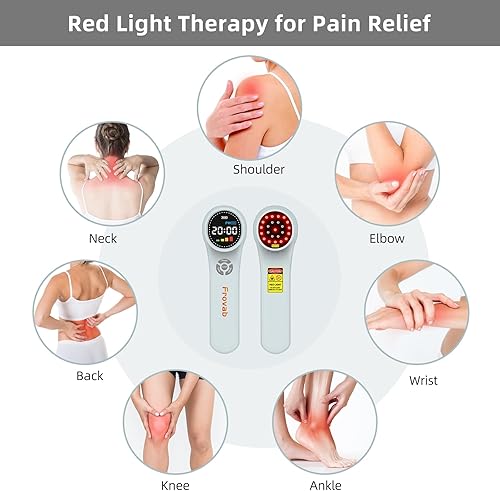 Miniatura 5 de Cold Light Therapy Machine, 4x980nm+4x810nm+16x660nm, Red Light Therapy Device at Home, Infra Red Light Therapy for Pain, Hand Held Red Light