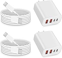 Vista 9 de Cargador para iPhone, bloque de carga rápida, paquete de 2 cargadores rápidos de pared para iPhone de Apple, adaptador de corriente de cargadores