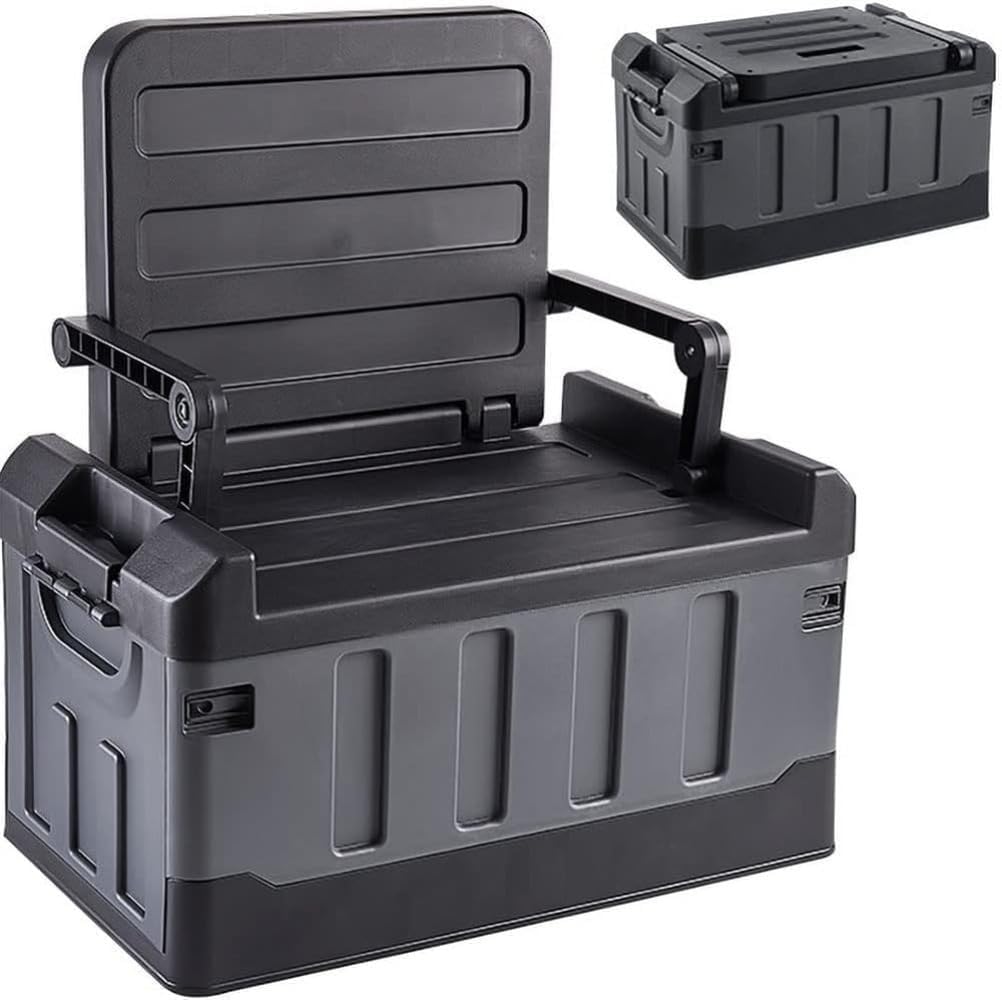 Amazon.co.jp: 収納ボックス コンテナチェア 屋外 防水 椅子にもなる