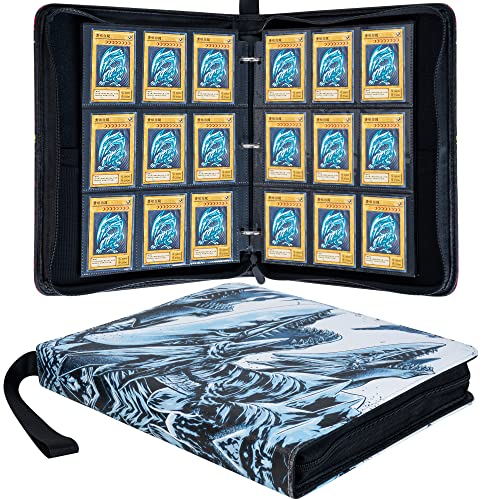 Drzerui Binder For Yugioh Card - Holds 900+ Yu-Gi-Oh Trading Cards, 9 Pocket Card Holder Book With Sleeves Compatible With Yugioh Cards #TOP4