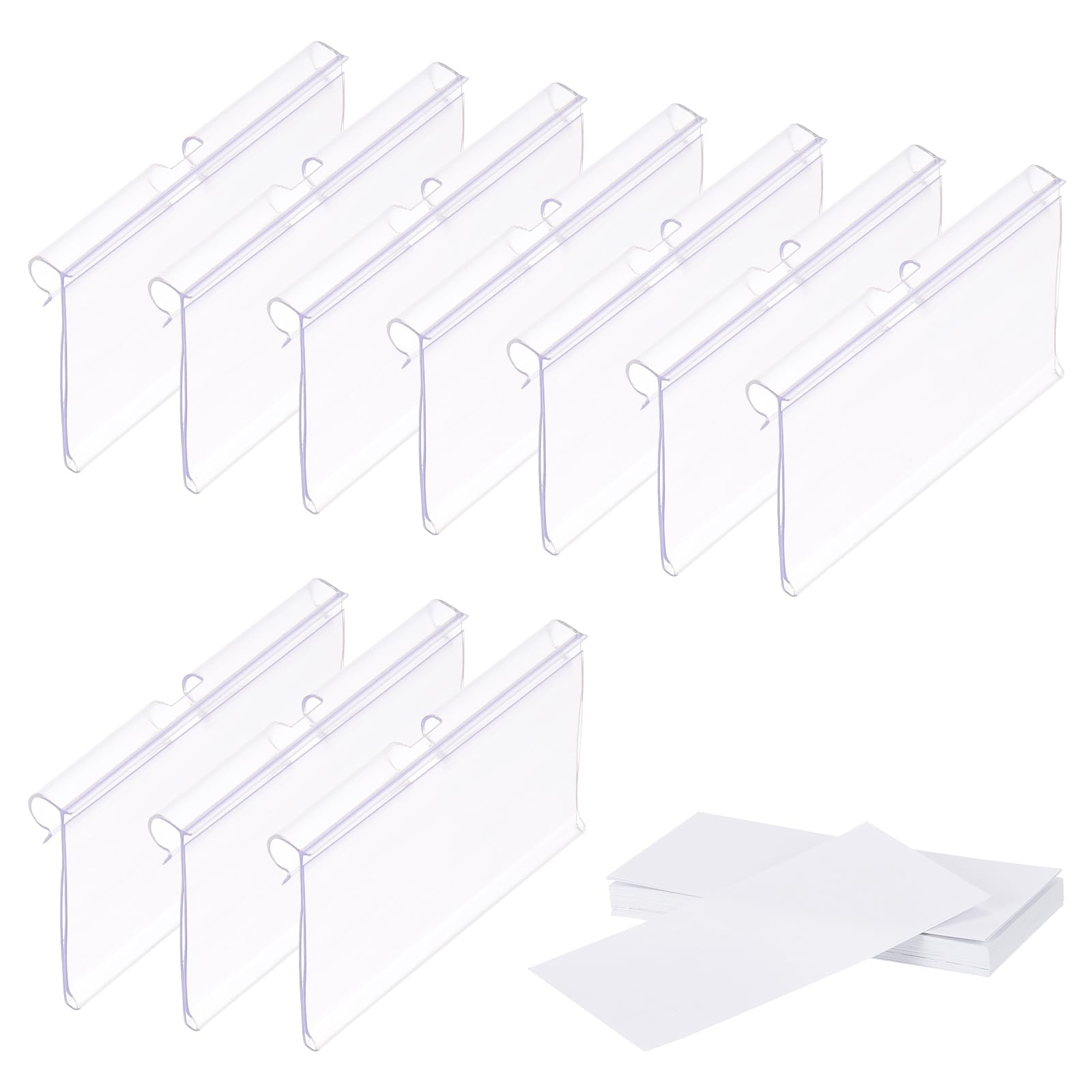 PATIKIL 50 Pcs Wire Shelf Label Holder