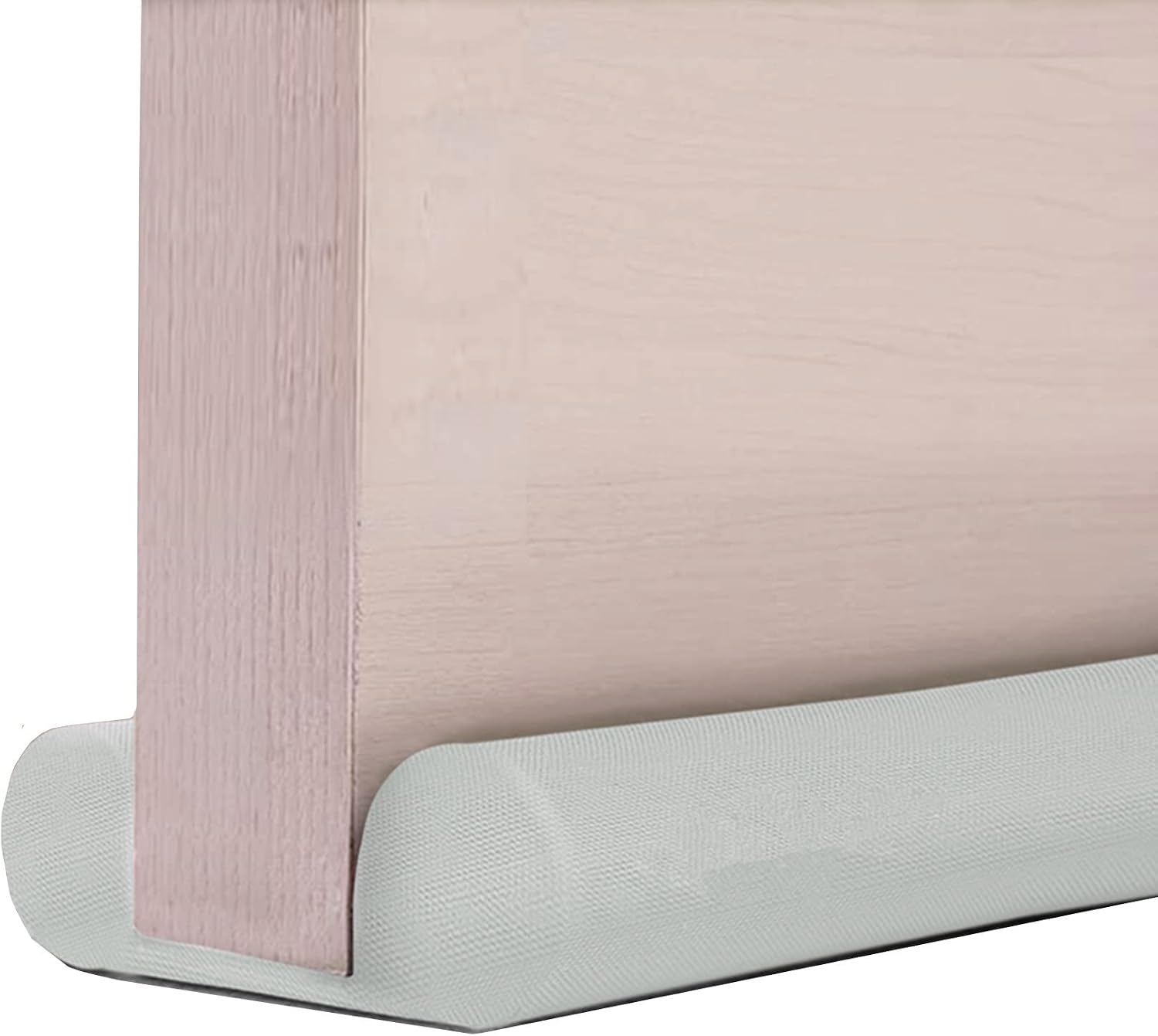 Under Door Draft Stopper, Adjustable Size 32" to 38", Weather Stripping Noise Door Blocker for Bottom of Door, Door Sweep for Door Soundproofing - Light Grey