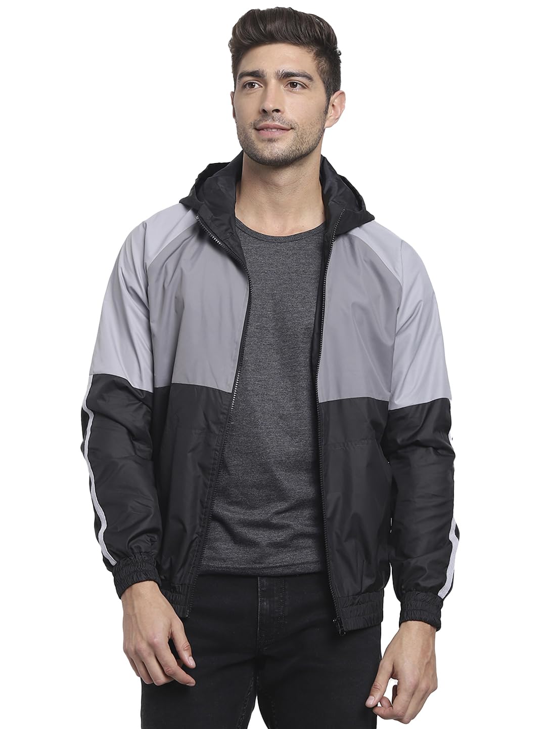 bewakoof Mens Polyester Windcheater Standard Length Jacket-picture-34