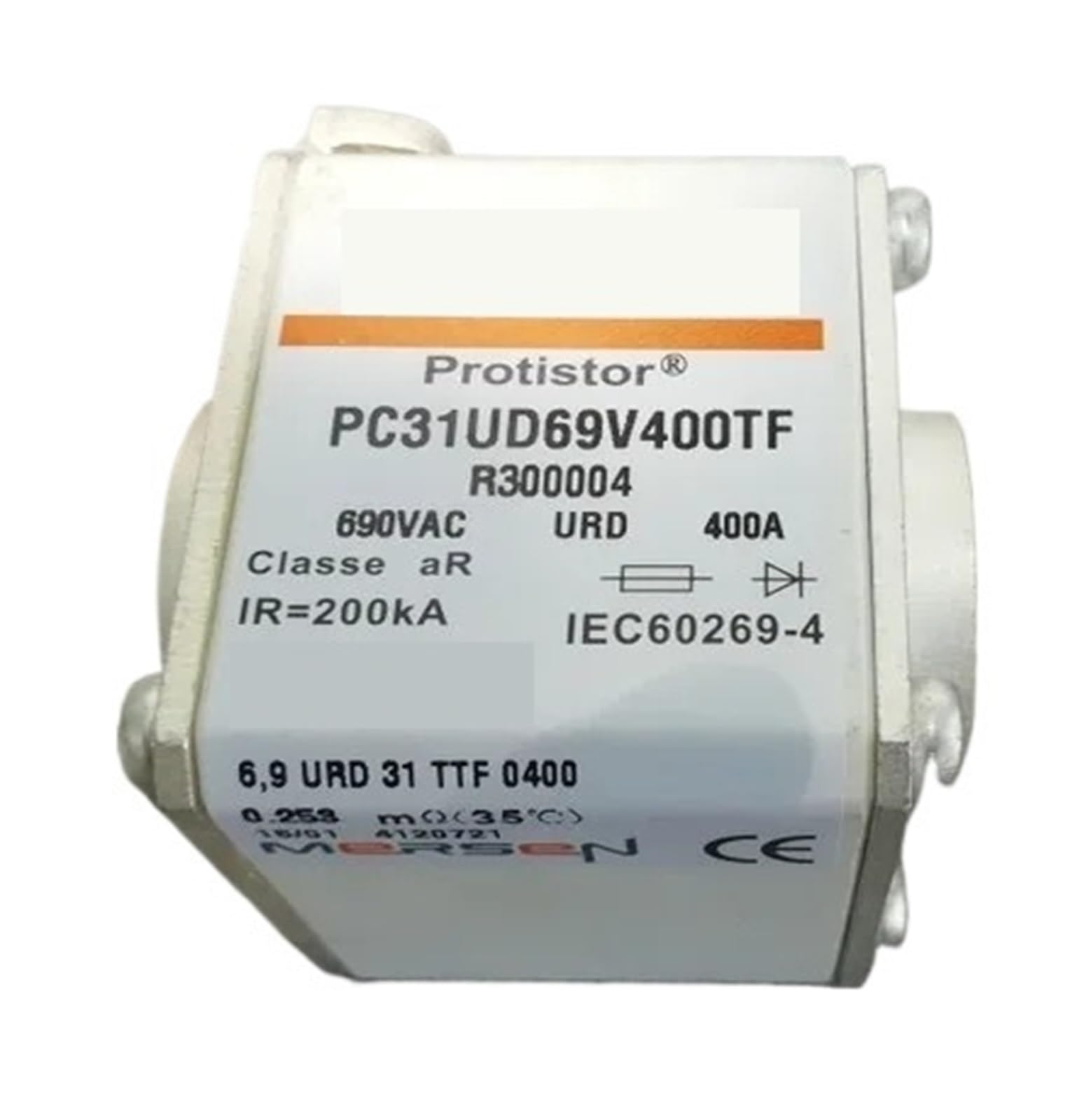Fusibles PC31UD69V630TF W300008 action rapide pour protection industrielle