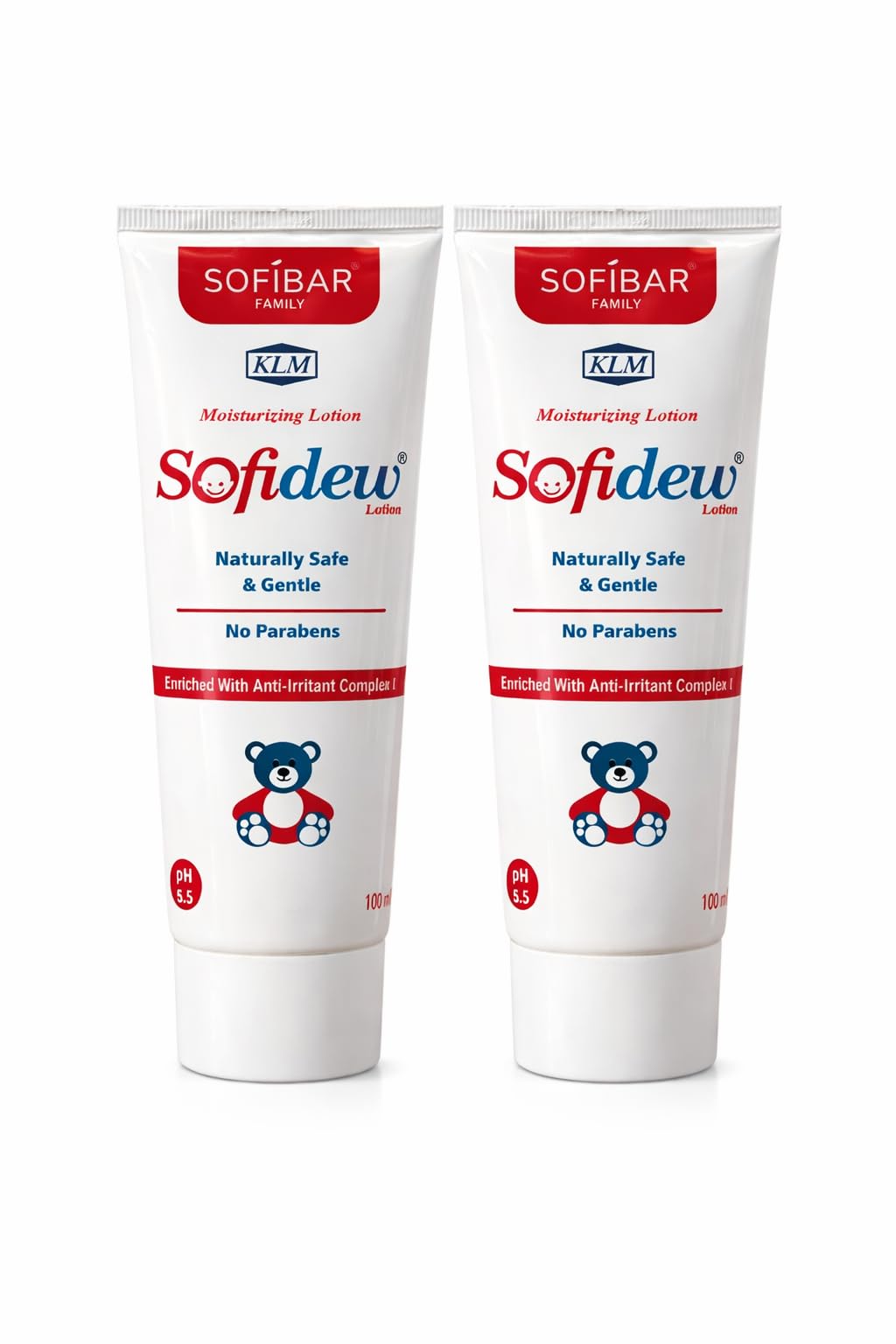 KLM Sofidew Lotion | Parabens Free Baby Lotion | Baby Lotion | 100 Ml (Pack of 2)